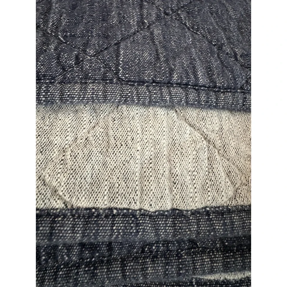 Pottery barn Kids Cotton Quilt  Navy Blue Reversible twin